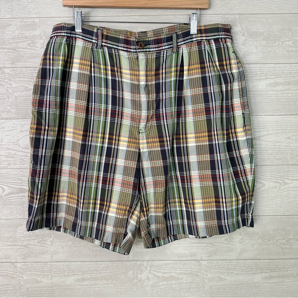 Men’s Polo Ralph Lauren plaid shorts, size 38 madras